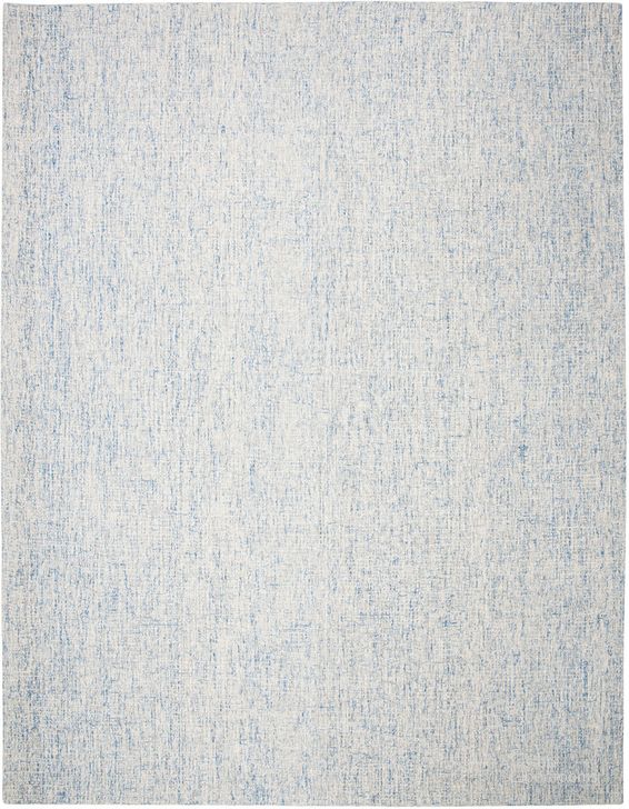 The appearance of Abstract Hand Tufted Ivory and Blue 10' x 14' Large Rectangle Rugs designed by Safavieh in the modern / contemporary interior design. This ivory and blue piece of furniture  was selected by 1StopBedrooms from Abstract Collection to add a touch of cosiness and style into your home. Sku: ABT471M-10. Material: Wool. Product Type: Rug. Image1