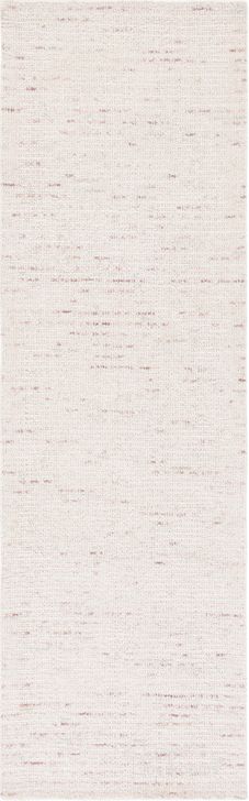 Multi-level Pile Pink/ Ivory Modern Runner Rug Hand-tufted Wool
