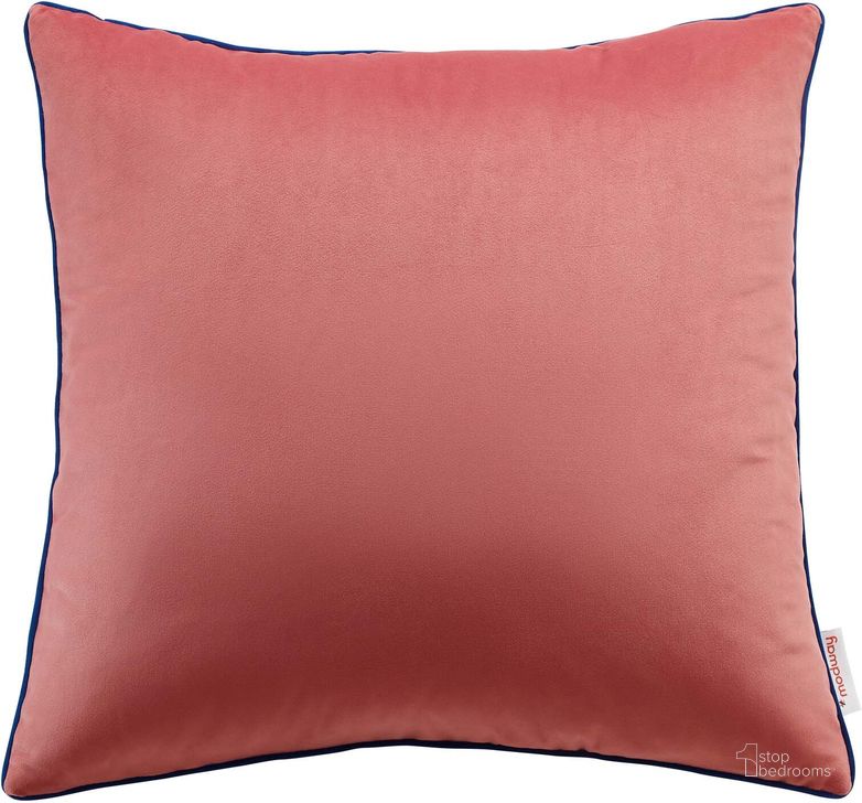 The appearance of Accentuate 18 Inch Performance Velvet Throw Pillow In Navy EEI-4698-BLO-NAV designed by Modway in the modern / contemporary interior design. This dark pink piece of furniture  was selected by 1StopBedrooms from Accentuate Collection to add a touch of cosiness and style into your home. Sku: EEI-4698-BLO-NAV. Product Type: Pillows and Throw. Material: Velvet. Image1