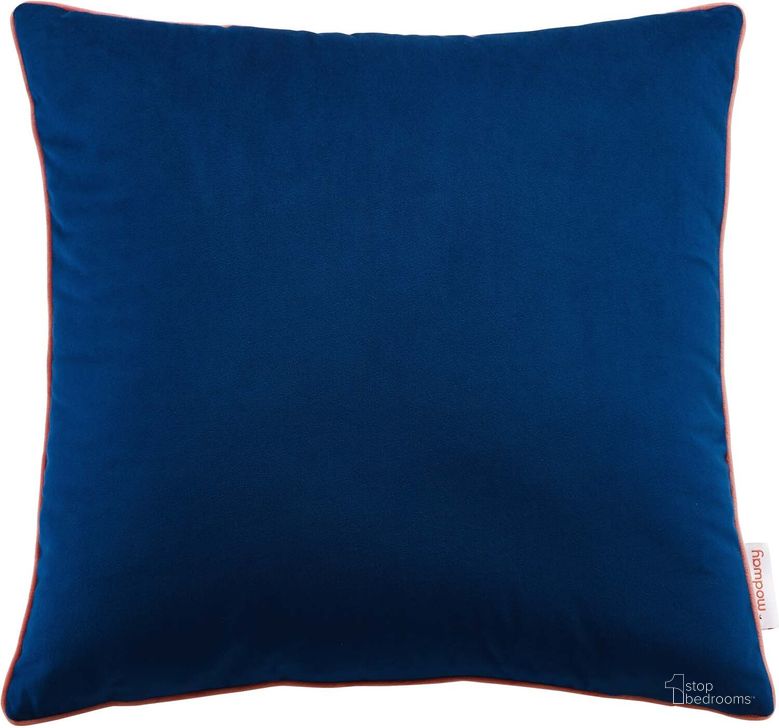 The appearance of Accentuate 18 Inch Performance Velvet Throw Pillow In Navy designed by Modway in the modern / contemporary interior design. This navy piece of furniture  was selected by 1StopBedrooms from Accentuate Collection to add a touch of cosiness and style into your home. Sku: EEI-4698-NAV-BLO. Product Type: Pillows and Throw. Material: Velvet. Image1