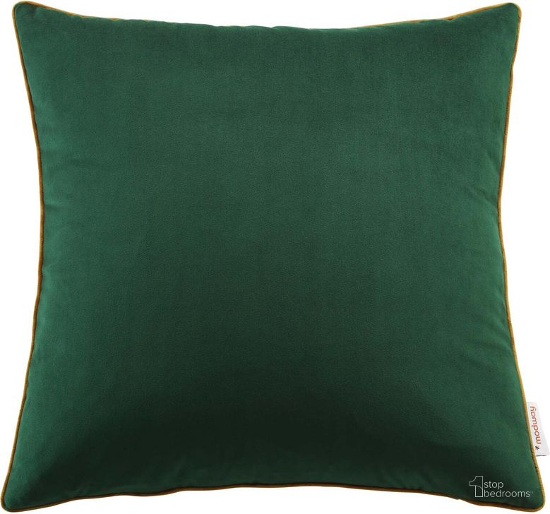 The appearance of Accentuate 20 Inch Performance Velvet Throw Pillow In Cognac designed by Modway in the modern / contemporary interior design. This green piece of furniture  was selected by 1StopBedrooms from Accentuate Collection to add a touch of cosiness and style into your home. Sku: EEI-4700-GRN-COG. Material: Polyester. Product Type: Pillows and Throw. Image1