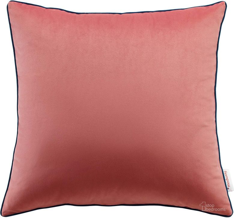 The appearance of Accentuate 20 Inch Performance Velvet Throw Pillow In Navy EEI-4700-BLO-NAV designed by Modway in the modern / contemporary interior design. This dark pink piece of furniture  was selected by 1StopBedrooms from Accentuate Collection to add a touch of cosiness and style into your home. Sku: EEI-4700-BLO-NAV. Material: Polyester. Product Type: Pillows and Throw. Image1