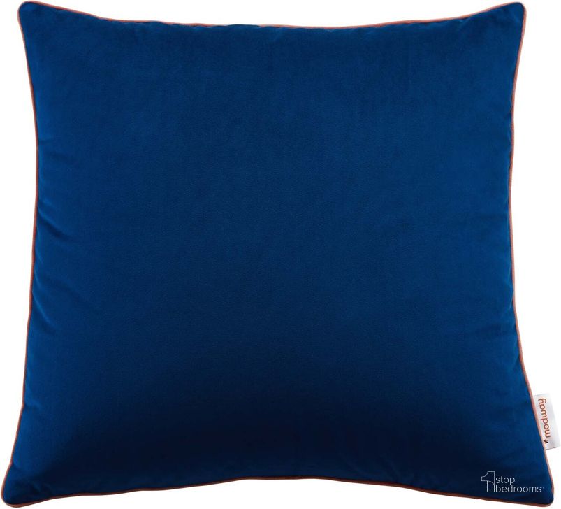 The appearance of Accentuate 20 Inch Performance Velvet Throw Pillow In Navy designed by Modway in the modern / contemporary interior design. This navy piece of furniture  was selected by 1StopBedrooms from Accentuate Collection to add a touch of cosiness and style into your home. Sku: EEI-4700-NAV-BLO. Material: Polyester. Product Type: Pillows and Throw. Image1