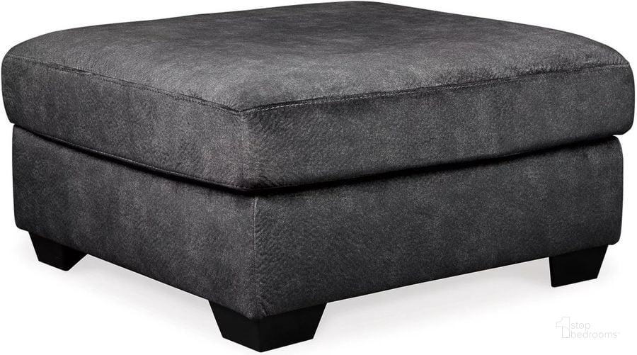 The appearance of Accrington Oversized Accent Ottoman In Granite designed by Signature Design by Ashley in the modern / contemporary interior design. This granite piece of furniture  was selected by 1StopBedrooms from Accrington Collection to add a touch of cosiness and style into your home. Sku: 7050908. Material: Fabric. Product Type: Ottoman. Image1