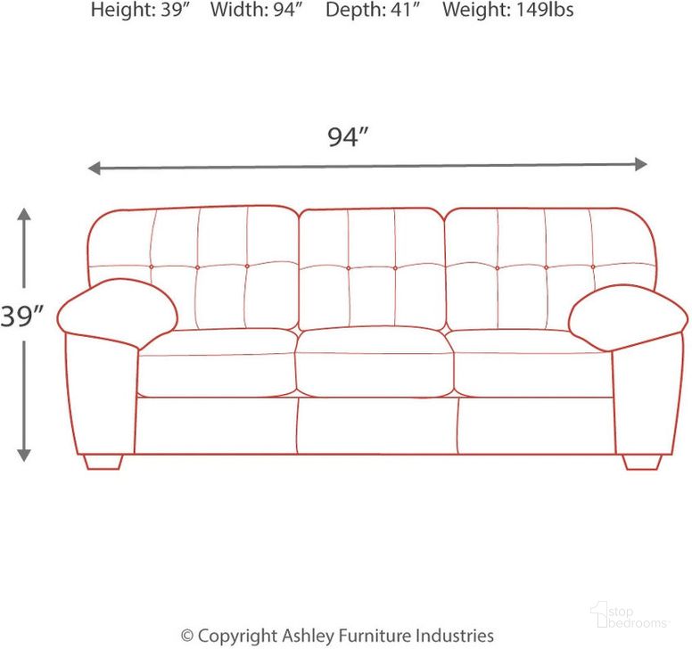 Accrington Sofa In Granite by Ashley Furniture 1StopBedrooms