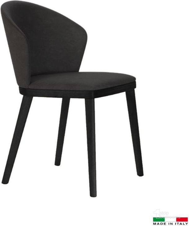 The appearance of Achele Dining Chair In Anthracite Set Of 2 designed by Bellini Modern Living in the modern / contemporary interior design. This anthracite piece of furniture  was selected by 1StopBedrooms from Achele Collection to add a touch of cosiness and style into your home. Sku: Achele ANT. Material: Leather. Product Type: Dining Chair.