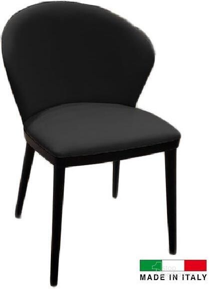 The appearance of Achele Dining Chair In Black Set Of 2 designed by Bellini Modern Living in the modern / contemporary interior design. This black piece of furniture  was selected by 1StopBedrooms from Achele Collection to add a touch of cosiness and style into your home. Sku: Achele BLK. Material: Leather. Product Type: Dining Chair.