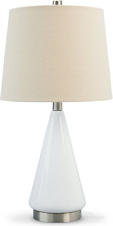 The appearance of Ackson White And Silver Finish Ceramic Table Lamp Set Of 2 designed by Signature Design by Ashley in the modern / contemporary interior design. This white/silver piece of furniture  was selected by 1StopBedrooms from Ackson Collection to add a touch of cosiness and style into your home. Sku: L177954. Material: Ceramic. Product Type: Table Lamp. Image1