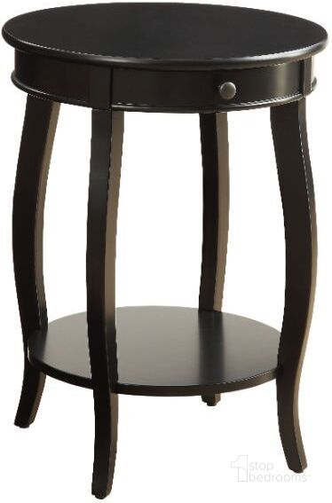 The appearance of Acme Alysa Accent Table designed by ACME in the traditional interior design. This black piece of furniture  was selected by 1StopBedrooms from Alysa Collection to add a touch of cosiness and style into your home. Sku: 82812. Table Top Shape: Square. Material: Wood. Product Type: Accent Table. Image1