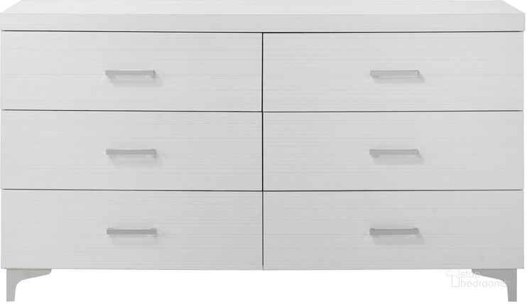 The appearance of Acme Casilda Dresser In White Finish designed by ACME in the modern / contemporary interior design. This white piece of furniture  was selected by 1StopBedrooms from Casilda Collection to add a touch of cosiness and style into your home. Sku: BD00647. Material: Wood. Product Type: Dresser. Image1