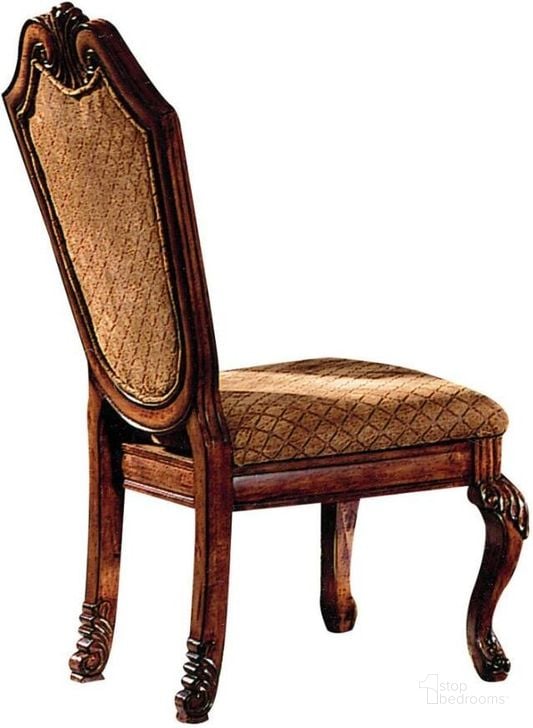 The appearance of Acme Chateau De Ville Side Chair Set Of 2 designed by ACME in the transitional interior design. This chocolate piece of furniture  was selected by 1StopBedrooms from Chateau De Ville Collection to add a touch of cosiness and style into your home. Sku: 04077. Product Type: Side Chair. Material: Vinyl.