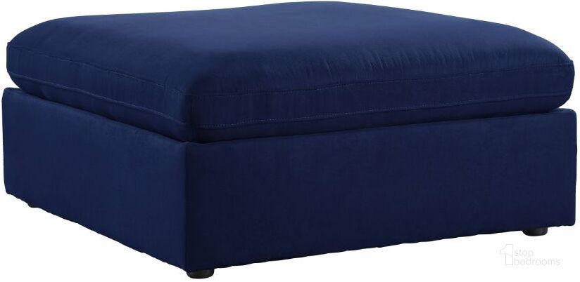 The appearance of Acme Crosby Ottoman In Blue Fabric designed by ACME in the modern / contemporary interior design. This blue piece of furniture  was selected by 1StopBedrooms from Crosby Collection to add a touch of cosiness and style into your home. Sku: 56037. Product Type: Ottoman. Material: Upholstery. Image1
