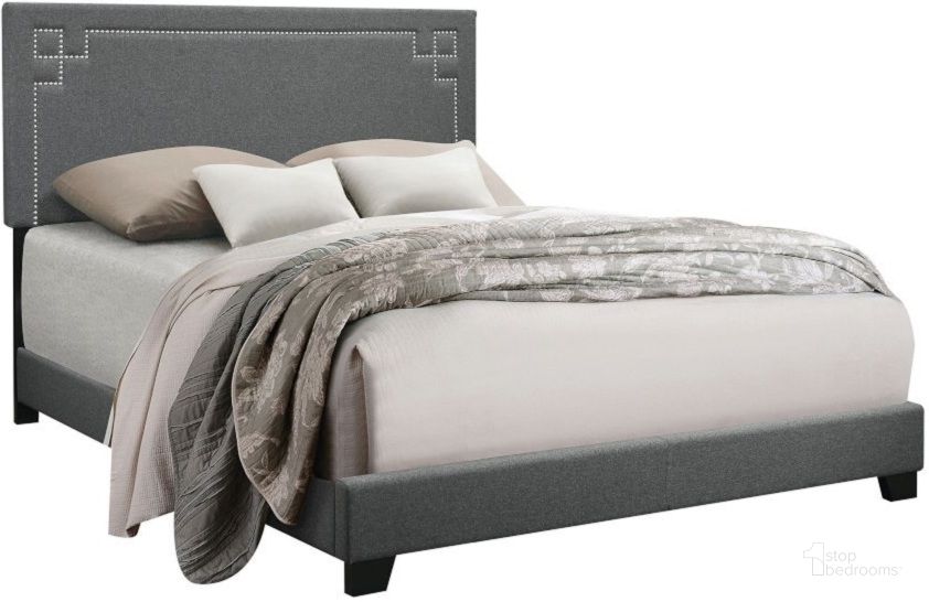 The appearance of Acme Furniture Ishiko II Series King Size Panel Bed designed by ACME in the transitional interior design. This gray piece of furniture  was selected by 1StopBedrooms from Ishiko Ii Collection to add a touch of cosiness and style into your home. Sku: 20907EK. Bed Type: Panel Bed. Material: Wood. Product Type: Panel Bed. Bed Size: King. Image1