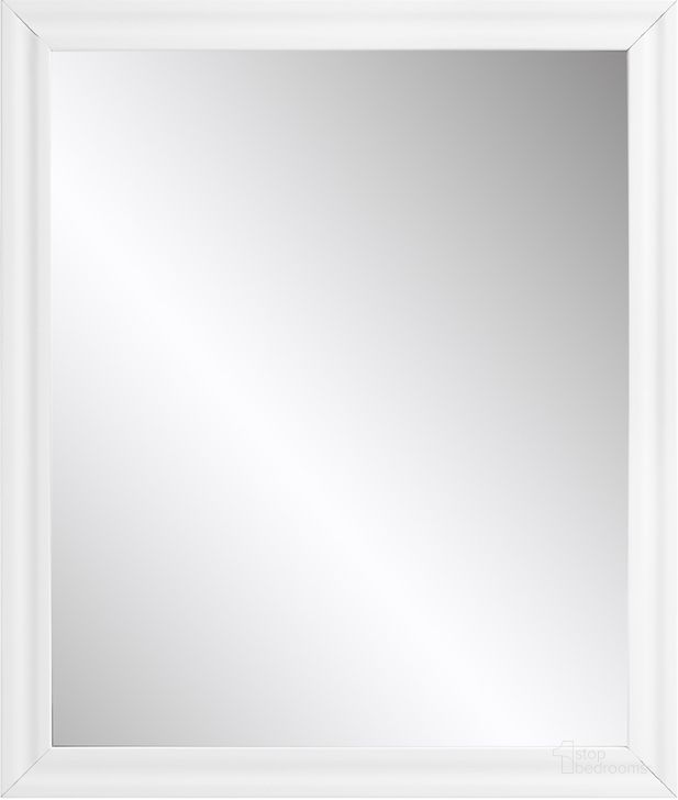 The appearance of Acme Gaines Mirror In White High Gloss Finish designed by ACME in the modern / contemporary interior design. This white high gloss piece of furniture  was selected by 1StopBedrooms from Gaines Collection to add a touch of cosiness and style into your home. Sku: BD01036. Material: Wood. Product Type: Mirror. Image1