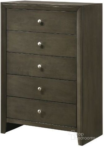 The appearance of Acme Ilana Chest In Gray Finish designed by ACME in the transitional interior design. This gray piece of furniture  was selected by 1StopBedrooms from Ilana Collection to add a touch of cosiness and style into your home. Sku: 28476. Material: Wood. Product Type: Chest. Image1