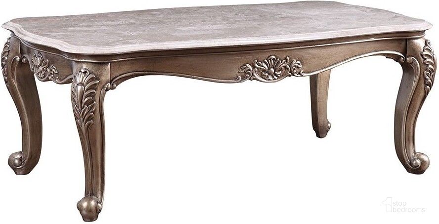 Shop ACME Aafje Coffee Table, Oak & White Finish, Coffee Tables