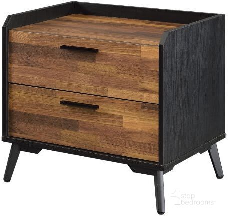 The appearance of Acme Jiranty Accent Table In Walnut And Black Finish designed by ACME in the industrial interior design. This walnut and black piece of furniture  was selected by 1StopBedrooms from Jiranty Collection to add a touch of cosiness and style into your home. Sku: 97972. Material: Metal. Product Type: Accent Table. Image1