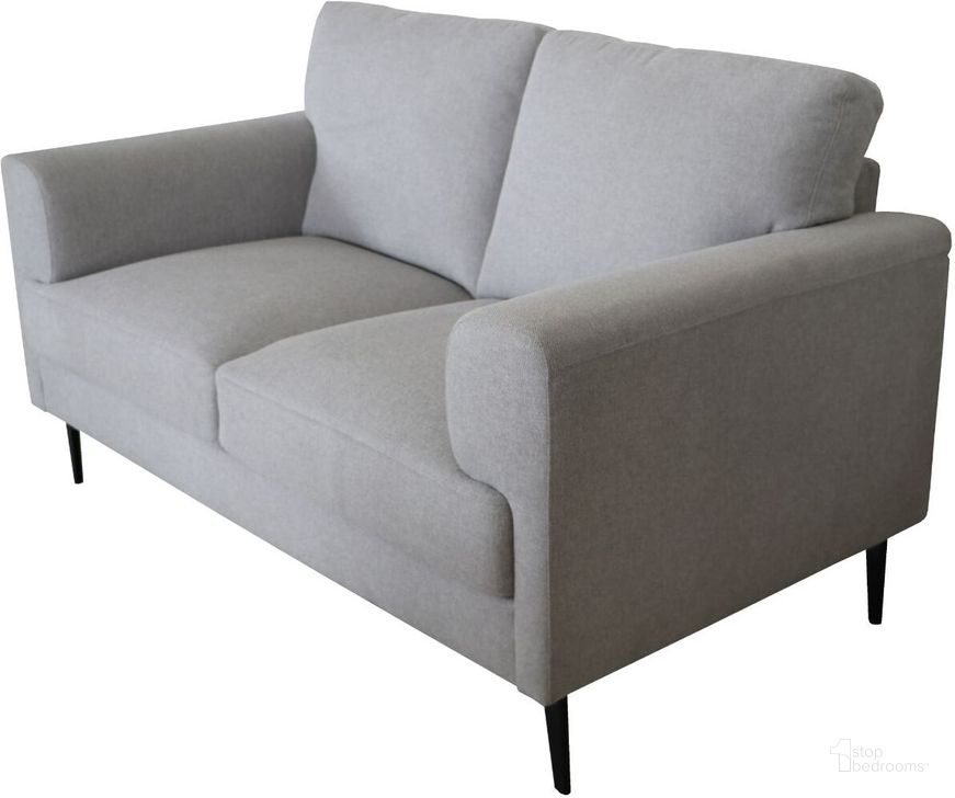 The appearance of Acme Kyrene Loveseat designed by ACME in the modern / contemporary interior design. This light gray piece of furniture  was selected by 1StopBedrooms from Kyrene Collection to add a touch of cosiness and style into your home. Sku: 56926. Material: Wood. Product Type: Loveseat. Image1