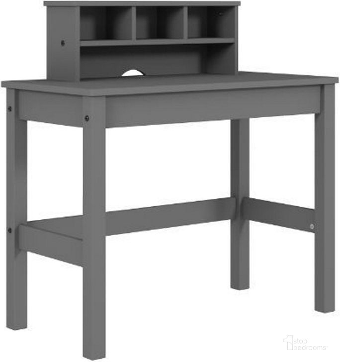 The appearance of Acme Logan Writing Desk In Gray Finish designed by ACME in the transitional interior design. This gray piece of furniture  was selected by 1StopBedrooms from Logan Collection to add a touch of cosiness and style into your home. Sku: 92995. Material: Wood. Product Type: Writing Desk. Image1