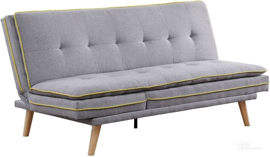 The appearance of Acme Savilla Adjustable Sofa In Gray Linen and Oak Finish designed by ACME in the modern / contemporary interior design. This oak piece of furniture  was selected by 1StopBedrooms from Savilla Collection to add a touch of cosiness and style into your home. Sku: 57164. Material: Wood. Product Type: Sofa. Image1