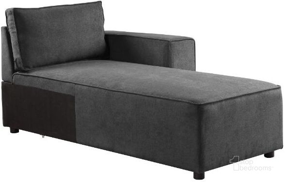 The appearance of Acme Silvester Modular Chaise With 2 Pillows In Gray Fabric designed by ACME in the modern / contemporary interior design. This gray piece of furniture  was selected by 1StopBedrooms from Silvester Collection to add a touch of cosiness and style into your home. Sku: 56875. Material: Wood. Product Type: Chaise. Image1