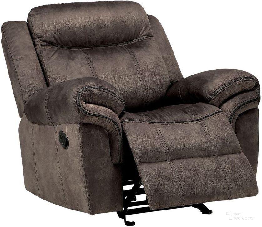 The appearance of Zubaida Chocolate Glider Recliner designed by ACME in the modern / contemporary interior design. This chocolate piece of furniture  was selected by 1StopBedrooms from Zubaida Collection to add a touch of cosiness and style into your home. Sku: 55022. Material: Metal. Product Type: Recliner.