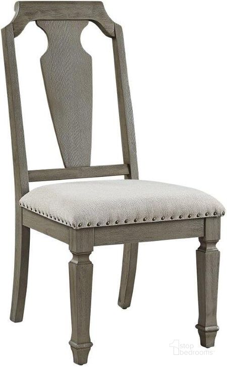The appearance of Acme Zumala Side Chair Set Of 2 In Beige Linen And Weathered Oak Finish designed by ACME in the transitional interior design. This weathered oak piece of furniture  was selected by 1StopBedrooms from Zumala Collection to add a touch of cosiness and style into your home. Sku: 73262. Material: Wood. Product Type: Side Chair. Image1