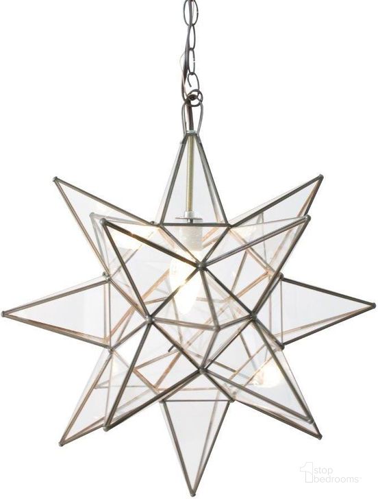 The appearance of Acs Antique Brass Large Clear Star Chandelier designed by Worlds Away in the modern / contemporary interior design. This antique brass piece of furniture  was selected by 1StopBedrooms from  to add a touch of cosiness and style into your home. Sku: ACS112. Material: Metal. Product Type: Chandelier.
