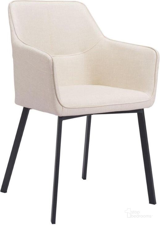 The appearance of Adage Dining Chair In Beige designed by Zuo Modern in the modern / contemporary interior design. This beige piece of furniture  was selected by 1StopBedrooms from Adage Collection to add a touch of cosiness and style into your home. Sku: 109400. Product Type: Dining Chair. Material: Plywood. Image1