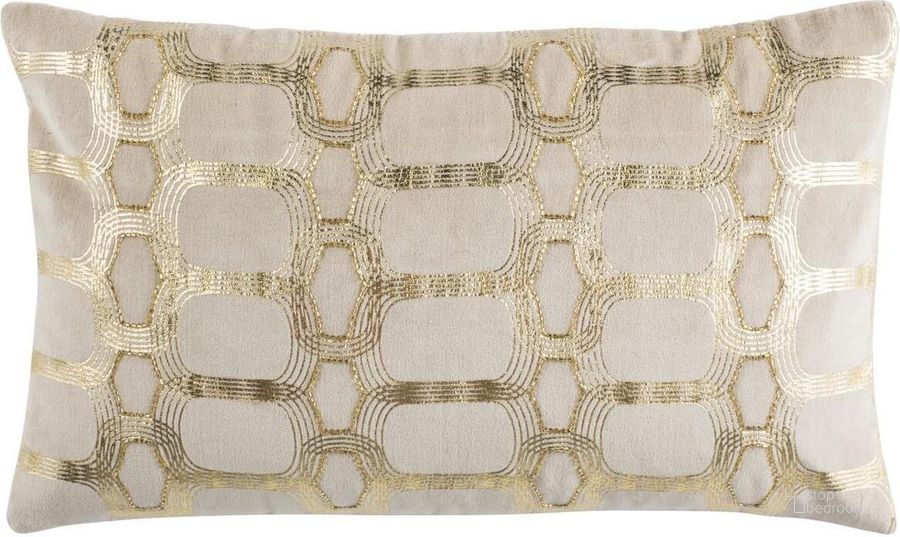 The appearance of Adalie Pillow PLS877A-1220 designed by Safavieh in the modern / contemporary interior design. This gold and beige piece of furniture  was selected by 1StopBedrooms from Adalie Collection to add a touch of cosiness and style into your home. Sku: PLS877A-1220. Material: Cotton. Product Type: Pillows and Throw. Image1