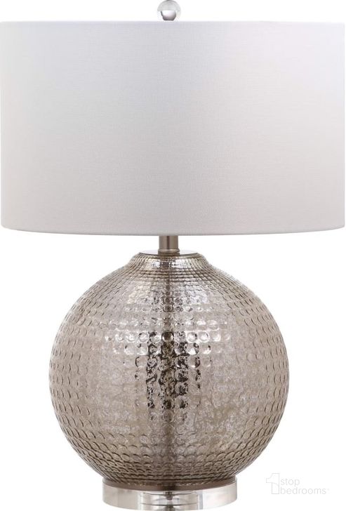 The appearance of Adalius Mercury Glass Table Lamp designed by Safavieh in the modern / contemporary interior design. This mercury piece of furniture  was selected by 1StopBedrooms from Safavieh TBL Collection to add a touch of cosiness and style into your home. Sku: TBL4070A. Product Type: Table Lamp. Image1