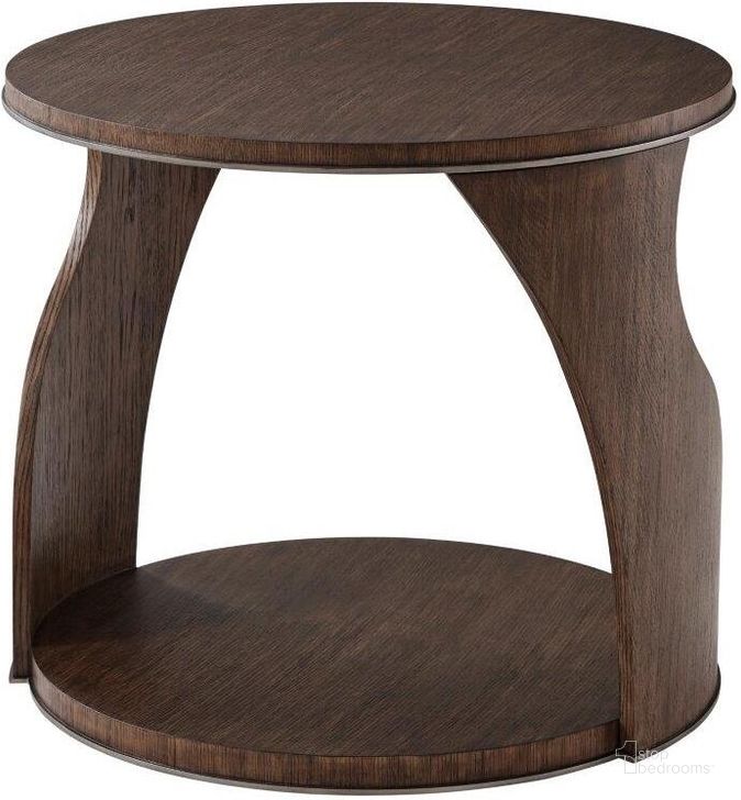 The appearance of Adelmo Side Table 5006-054.C118 designed by Theodore Alexander in the transitional interior design. This  piece of furniture  was selected by 1StopBedrooms from Isola Collection to add a touch of cosiness and style into your home. Sku: 5006-054.C118. Material: Wood. Product Type: Side Table.