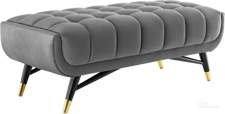 The appearance of Adept 47.5 Inch Performance Velvet Bench EEI-4242-GRY designed by Modway in the modern / contemporary interior design. This gray piece of furniture  was selected by 1StopBedrooms from Adept Collection to add a touch of cosiness and style into your home. Sku: EEI-4242-GRY. Material: Wood. Product Type: Bench. Image1