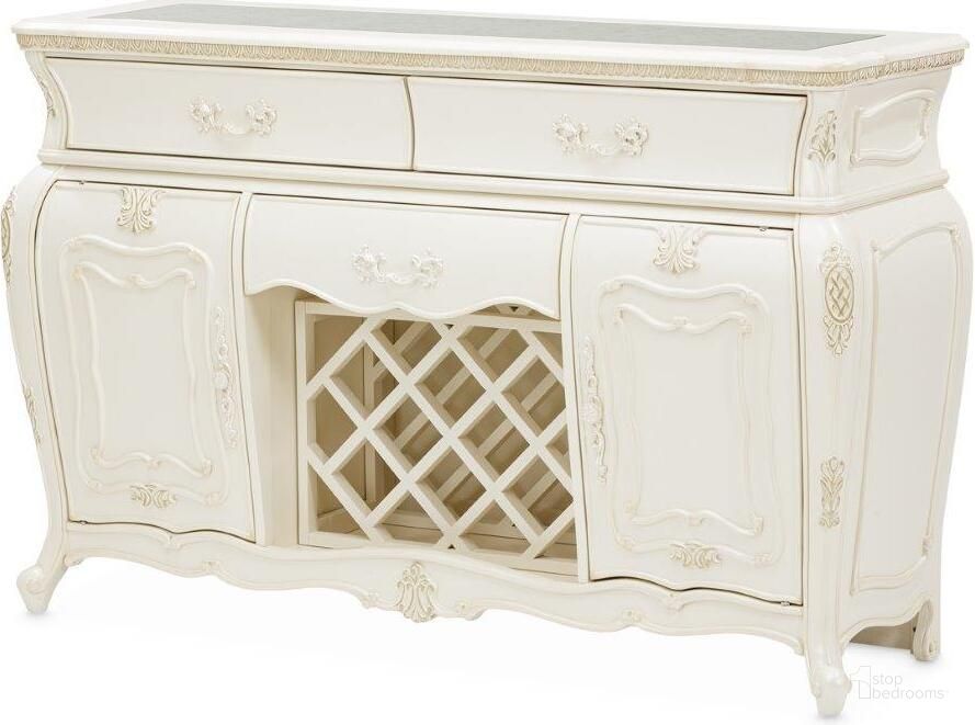 The appearance of Adonville Classic Pearl Servers, Sideboard & Buffet 0qb24518721 designed by Versailles Home in the traditional interior design. This classic pearl piece of furniture  was selected by 1StopBedrooms from Adonville Collection to add a touch of cosiness and style into your home. Sku: 54007-113. Product Type: Sideboard. Image1