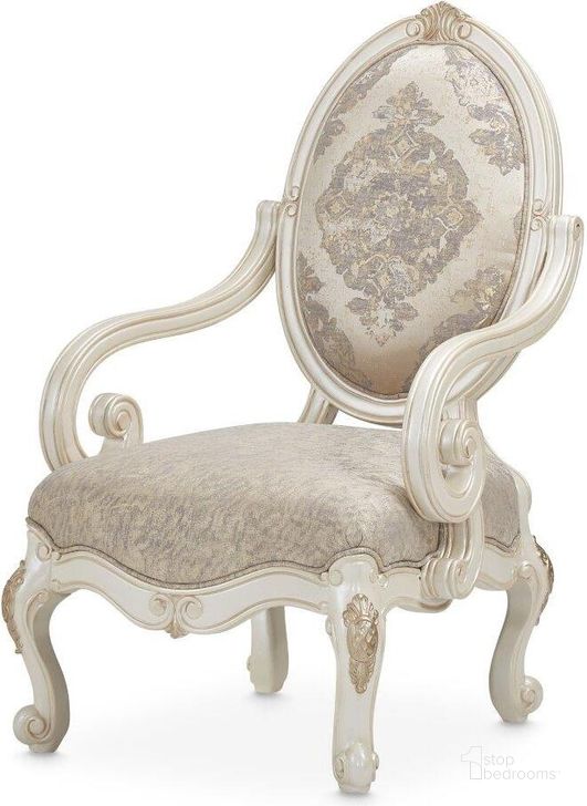 The appearance of Adonville Ivory Chair 0qb24490243 designed by Versailles Home in the traditional interior design. This ivory piece of furniture  was selected by 1StopBedrooms from Adonville Collection to add a touch of cosiness and style into your home. Sku: 54834-MYSTC-113. Material: Polyester. Product Type: Chair. Image1