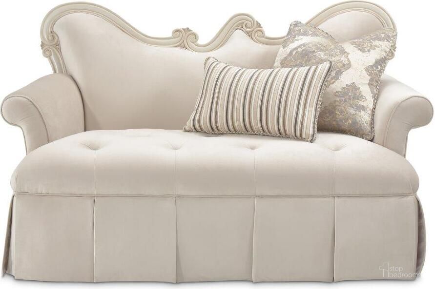 The appearance of Adonville Ivory Loveseat designed by Versailles Home in the traditional interior design. This ivory piece of furniture  was selected by 1StopBedrooms from Adonville Collection to add a touch of cosiness and style into your home. Sku: 54864-IVORY-113. Material: Polyester. Product Type: Settee. Image1