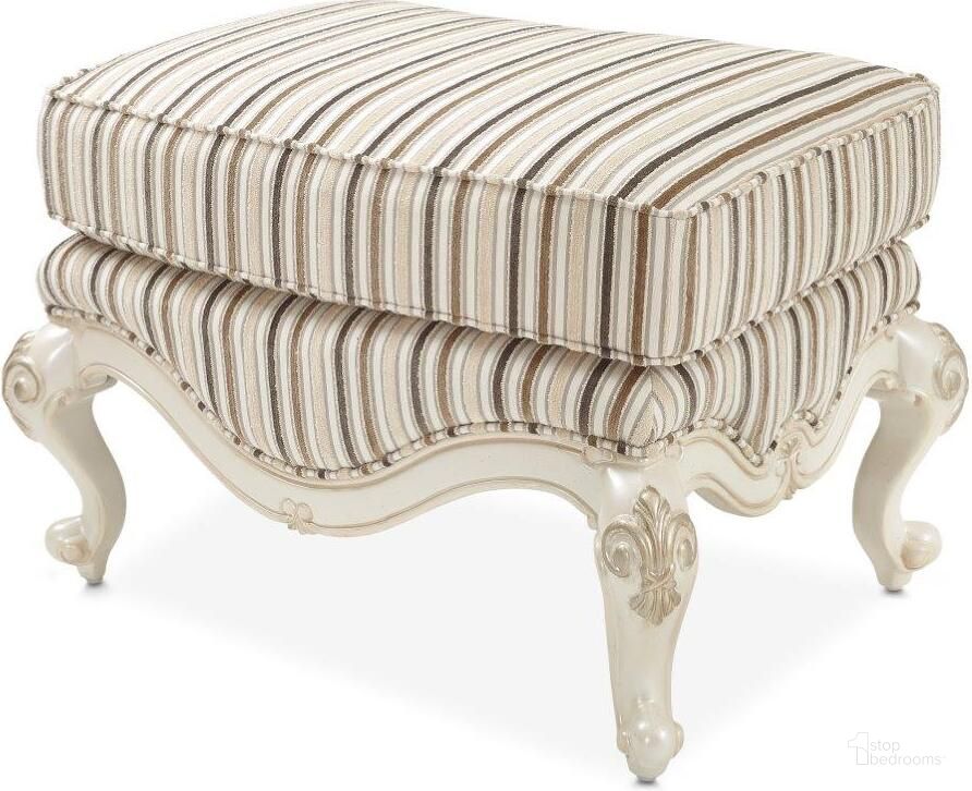 The appearance of Adonville Ivory Ottoman 0qb24490241 designed by Versailles Home in the traditional interior design. This ivory piece of furniture  was selected by 1StopBedrooms from Adonville Collection to add a touch of cosiness and style into your home. Sku: 54875-BIRCH-113. Material: Polyester. Product Type: Ottoman. Image1