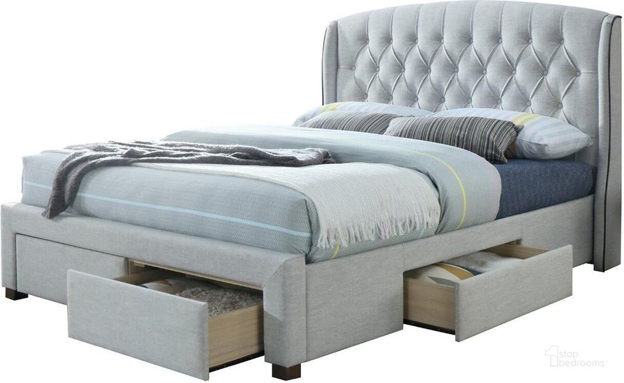 The appearance of Adrian King Bed In Pebble Grey designed by Moti in the traditional interior design. This grey piece of furniture  was selected by 1StopBedrooms from Adrian Collection to add a touch of cosiness and style into your home. Sku: 88011016. Bed Type: Storage Bed. Material: Wood. Product Type: Storage Bed. Bed Size: King.