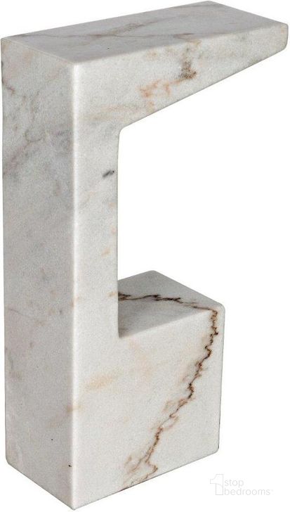 The appearance of Aero Side Table GTAB978W designed by Noir in the transitional interior design. This white marble piece of furniture  was selected by 1StopBedrooms from Aero Collection to add a touch of cosiness and style into your home. Sku: GTAB978W. Material: Marble. Product Type: Side Table. Image1