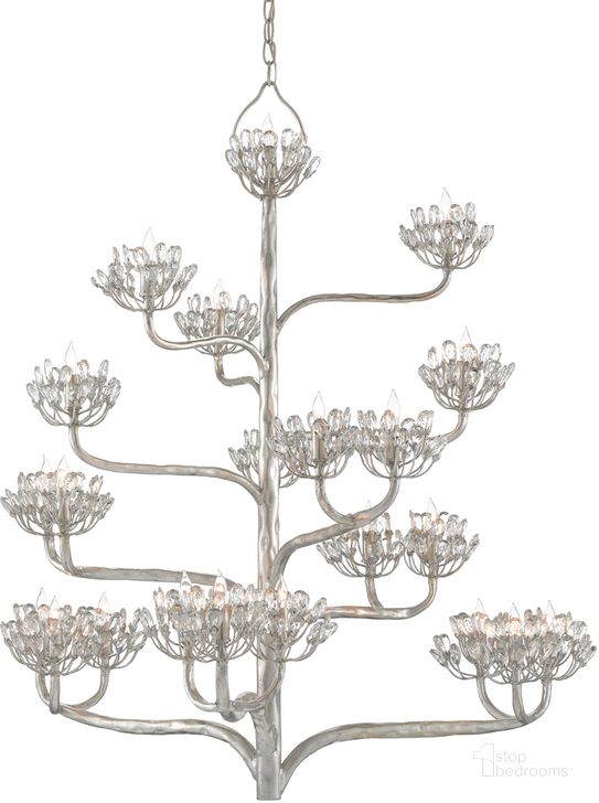 The appearance of Agave Americana Silver Chandelier designed by Currey & Company in the modern / contemporary interior design. This silver piece of furniture  was selected by 1StopBedrooms from Marjorie Skouras Collection to add a touch of cosiness and style into your home. Sku: 9000-0373. Product Type: Chandelier. Material: Iron.