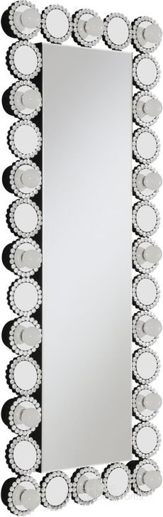 The appearance of Aghes Rectangular Wall Mirror with LED Lighting In Mirror designed by Coaster in the modern / contemporary interior design. This mirror piece of furniture  was selected by 1StopBedrooms from Aghes Collection to add a touch of cosiness and style into your home. Sku: 961623. Material: Glass. Product Type: Wall Mirror. Image1