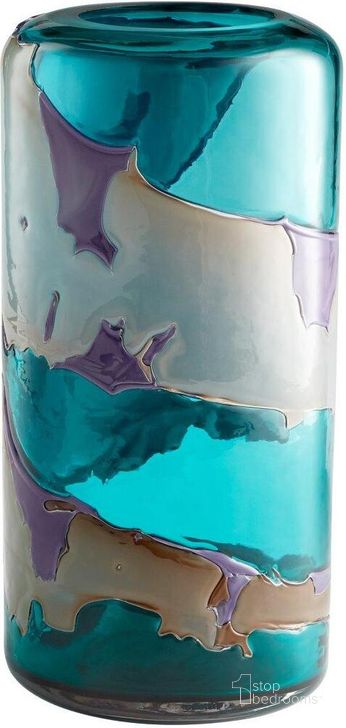 The appearance of Ahoy Blue 15 Inch Vase designed by Cyan Design in the modern / contemporary interior design. This blue piece of furniture  was selected by 1StopBedrooms from Ahoy Collection to add a touch of cosiness and style into your home. Sku: 10847. Material: Glass. Product Type: Vase.