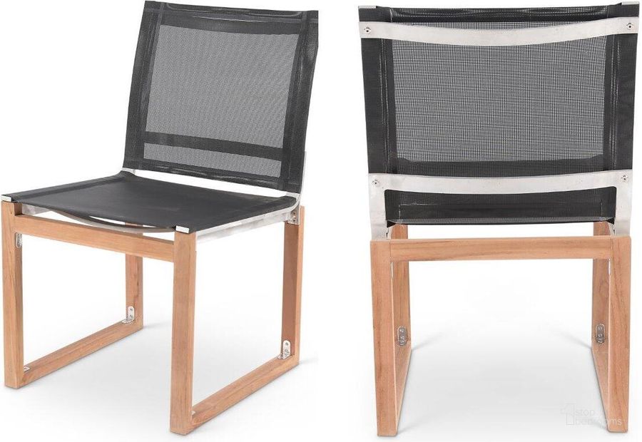 The appearance of Ajaccio Black Outdoor Dining Chair 0qb24543858 designed by Furnique in the modern / contemporary interior design. This black piece of furniture  was selected by 1StopBedrooms from Ajaccio Collection to add a touch of cosiness and style into your home. Sku: 353Black-SC. Material: Wood. Product Type: Outdoor Dining Chair. Image1