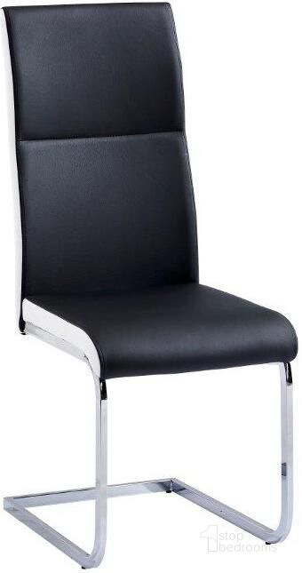 The appearance of Ajay 18 Inch Faux Leather Dining Chair Set of 2 In Black designed by Best Master Furniture in the modern / contemporary interior design. This black piece of furniture  was selected by 1StopBedrooms from Ajay Collection to add a touch of cosiness and style into your home. Sku: T02BC. Material: Faux Leather. Product Type: Dining Chair. Image1