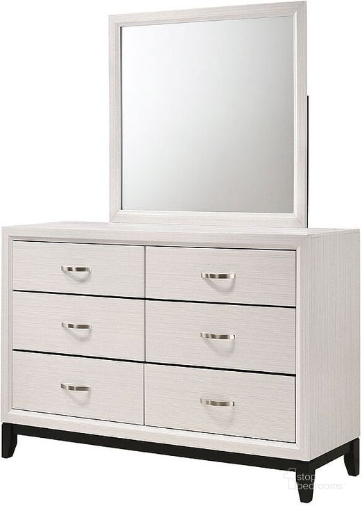 The appearance of Akerson Philip Dresser designed by Crown Mark in the modern / contemporary interior design. This chalk piece of furniture  was selected by 1StopBedrooms from Akerson Philip Collection to add a touch of cosiness and style into your home. Sku: B4610-1. Product Type: Dresser. Image1
