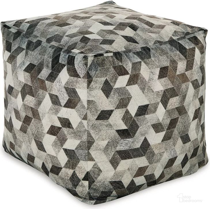 The appearance of Albermarle Gray And Brown Pouf designed by Signature Design by Ashley in the transitional interior design. This gray/brown piece of furniture  was selected by 1StopBedrooms from Albermarle Collection to add a touch of cosiness and style into your home. Sku: A1000983. Material: Fabric. Product Type: Ottoman. Image1