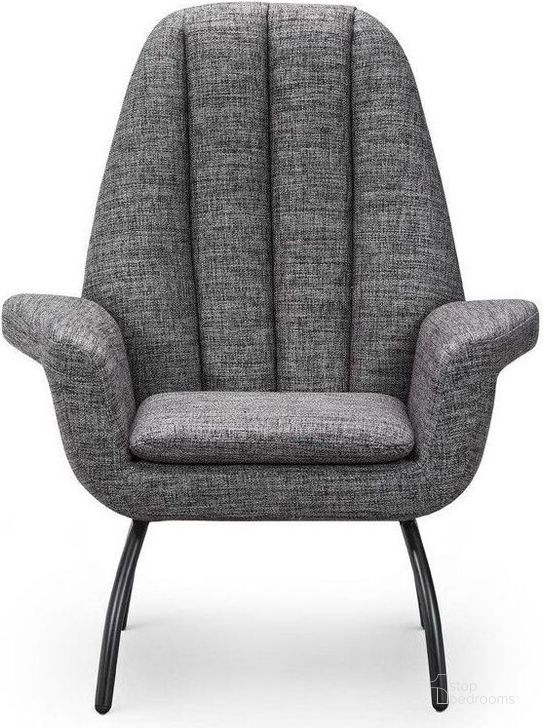 The appearance of Alberto Dark Grey Accent Chair designed by Bellini Modern Living in the modern / contemporary interior design. This dark grey piece of furniture  was selected by 1StopBedrooms from Alberto Collection to add a touch of cosiness and style into your home. Sku: Alberto DGY. Product Type: Accent Chair. Image1