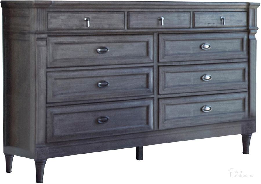 The appearance of Alderwood French Grey Dresser designed by Coaster in the transitional interior design. This gray piece of furniture  was selected by 1StopBedrooms from Alderwood Collection to add a touch of cosiness and style into your home. Sku: 223123. Material: Wood. Product Type: Dresser. Image1