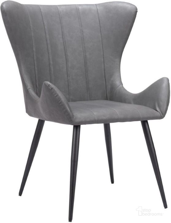 The appearance of Alejandro Dining Chair Vintage Black designed by Zuo Modern in the modern / contemporary interior design. This matte black piece of furniture  was selected by 1StopBedrooms from Alejandro Collection to add a touch of cosiness and style into your home. Sku: 109244. Product Type: Dining Chair. Material: Plywood. Image1