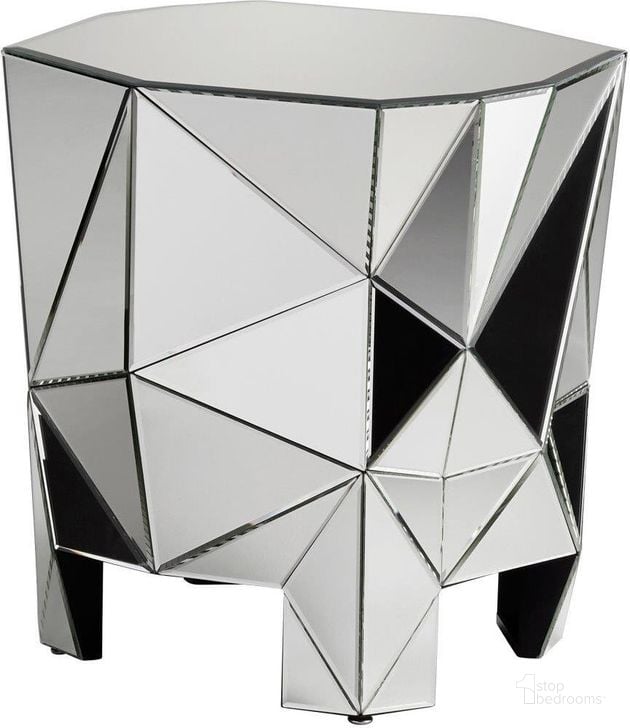 The appearance of Alessandro Side Table designed by Cyan Design in the modern / contemporary interior design. This silver piece of furniture  was selected by 1StopBedrooms from  to add a touch of cosiness and style into your home. Sku: 07907. Material: Wood. Product Type: Side Table.